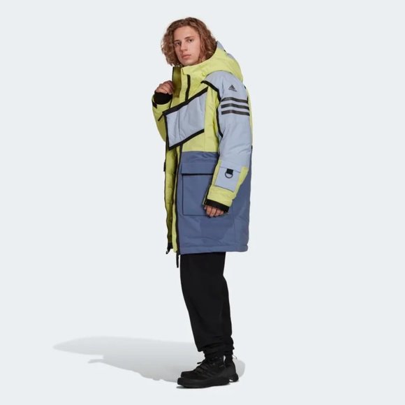 NWT Men’s Adidas XPLORIC Down Insulated Parka Size XL Multicolor - Picture 2 of 15